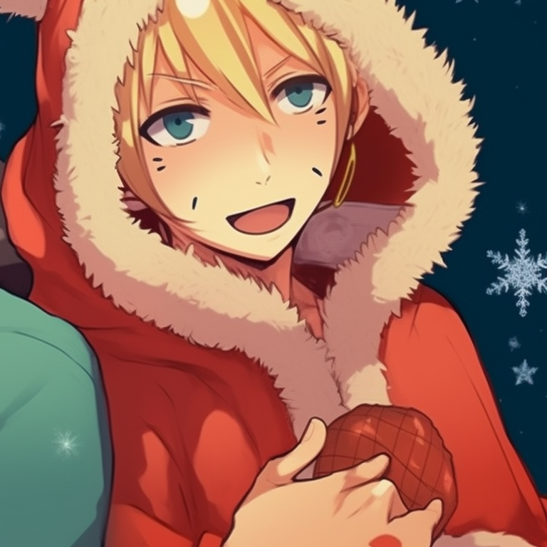 Three Hokages in festive cloaks, featuring minimalist designs. stylish naruto pfp for christmas matching pfp for discord.