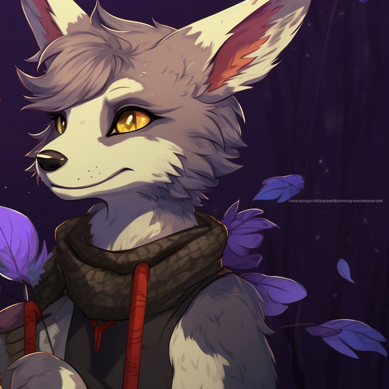 Two furry characters bathed in soft moonlight, cool hues and atmospheric silhouettes. animated furry matching pfp pfp for discord.