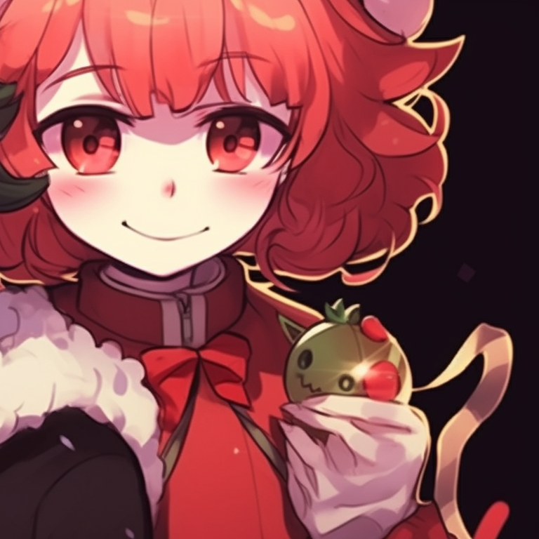 Two Demon Slayer characters with winter backgrounds, intense expressions. matching christmas demon slayer pfp outfits pfp for discord.