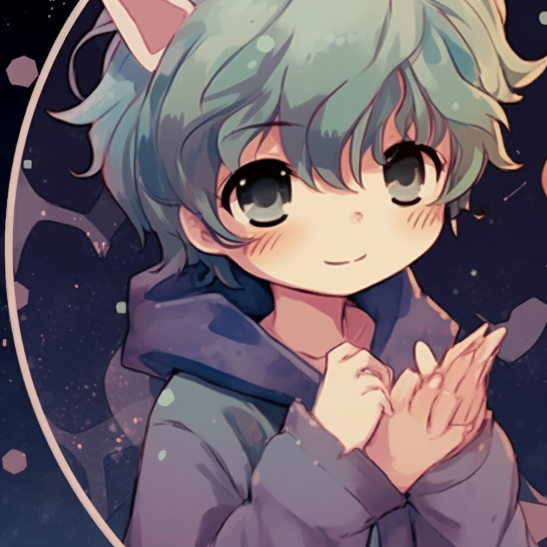 Two characters in lightly-colored outfits, surrounded by cherry blossoms, gazing keenly at each other. matching pfp for besties cartoon style pfp for discord.