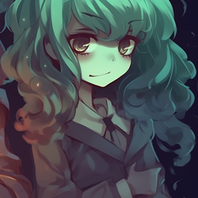 Two characters cradling pumpkins, warm autumn colors and playful art style. halloween themed pfp matching pfp for discord.