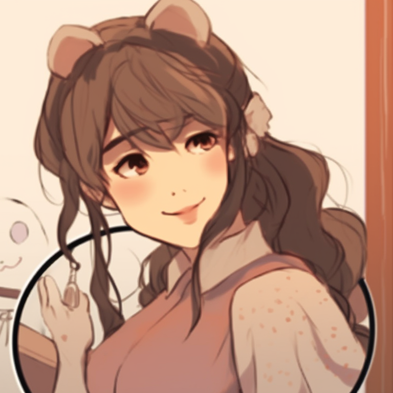 Two characters getting cozy in a retro setting, bold outlines and warm hues. vintage matching pfp for couples cartoon pfp for discord.