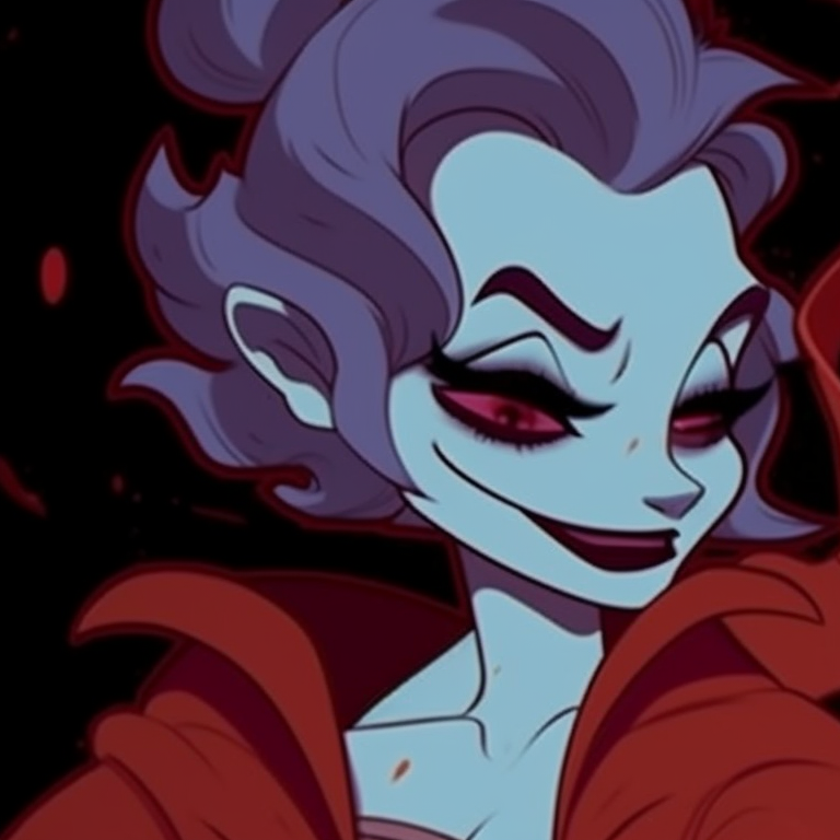 Two characters, Scar and Mufasa, dusk colors with high contrast, intense stare. disney villain halloween matching pfps pfp for discord.