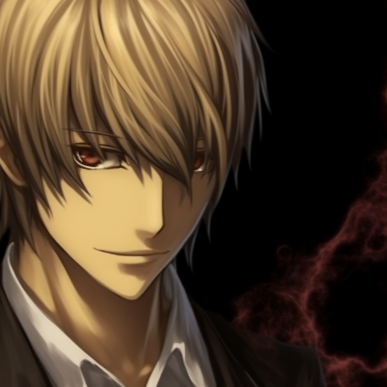 Misa Amane and Light Yagami in matching Victorian-era spooky outfits, highly detailed designs. misa amane matching spooky outfits pfp for discord.