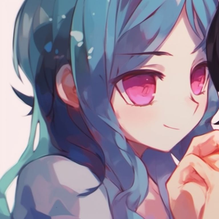 Two characters, grayscale tones, sad expressions and shared raincloud. matching pfp for besties with quotes pfp for discord.