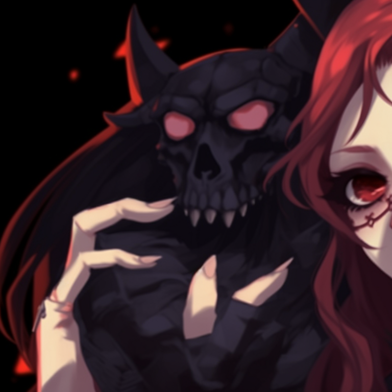 Two characters wrapped as mummies, faded colors and simple line work, standing shoulder to shoulder. hot matching pfp halloween theme for couples pfp for discord.