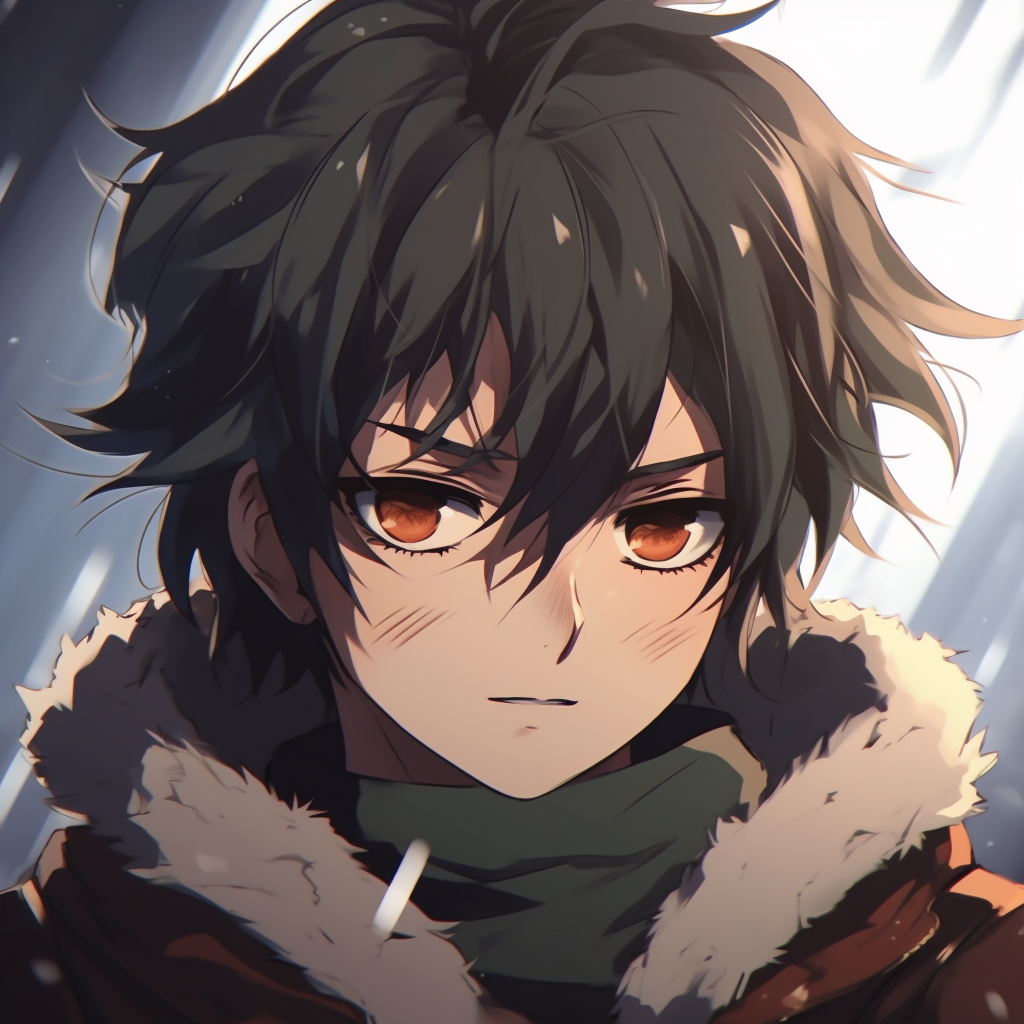 A roaring close-up of Eren Yeager's Titan form, displaying intense facial details and high contrast. classic anime characters pfp