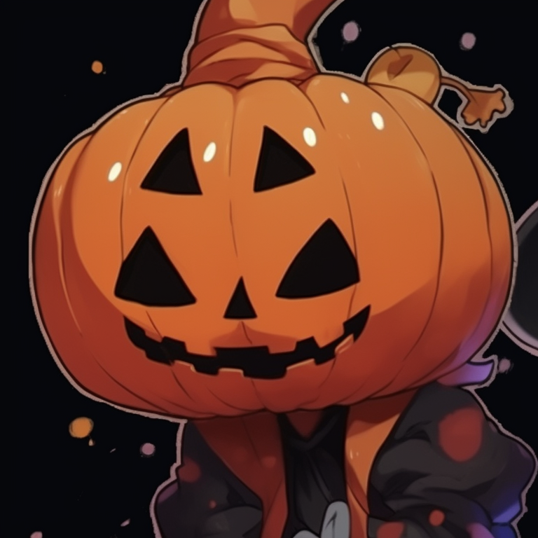 Two characters wielding intricately designed, glowing magical items, high contrast and intense colors. creative matching halloween pfp pfp for discord.