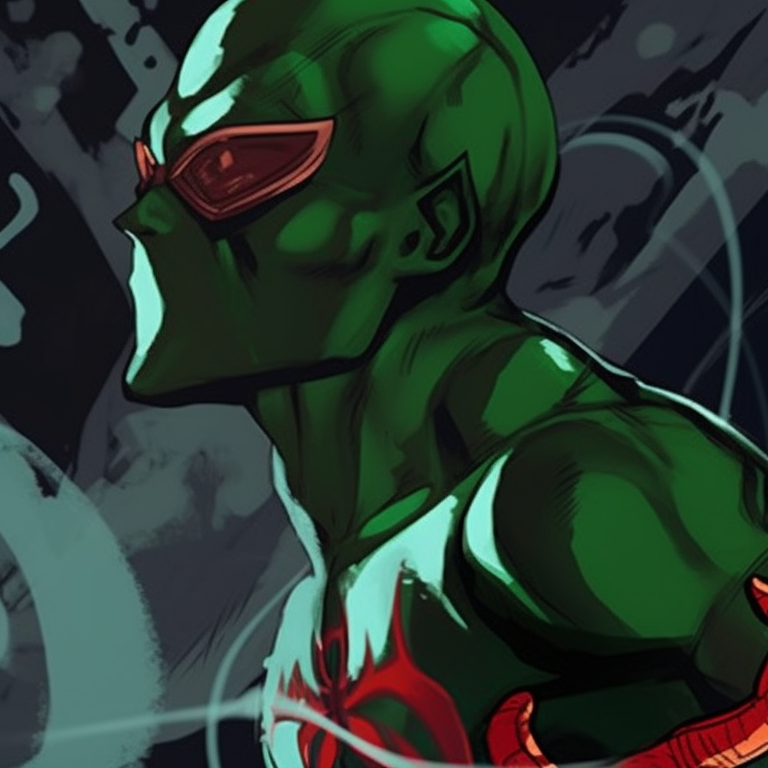 Spider-Man Noir and Spider-Gwen, monochrome tones and minimalist style. spider man matching pfp styles pfp for discord.