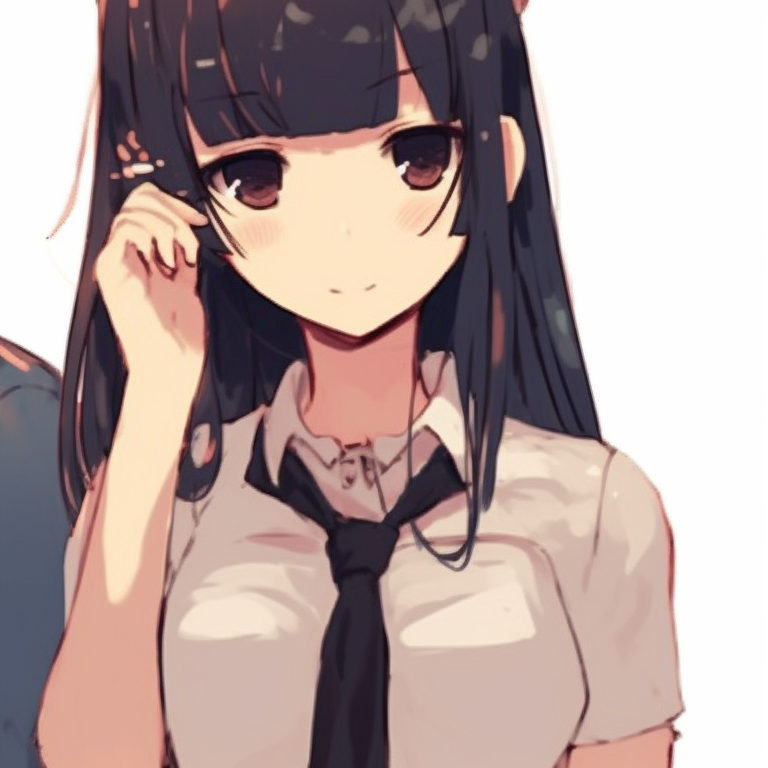 Two characters in a serene forest setting, peaceful expressions and earthy colors, sitting side-by-side. pinterest matching pfp images pfp for discord.