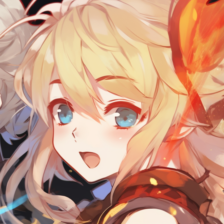 Two characters in splash art style, intricate details and dreamy colors, facing each other. genshin impact matching pfp styles pfp for discord.