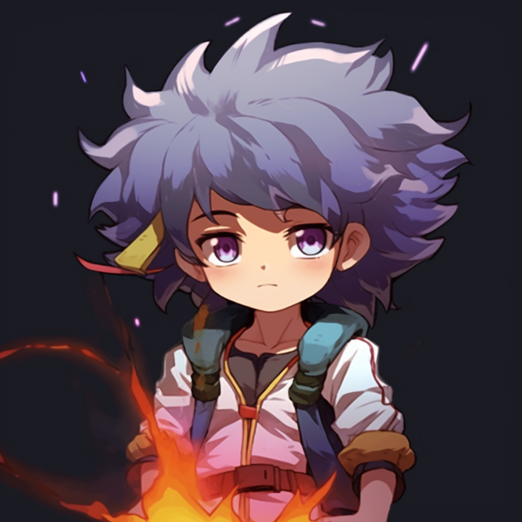 Chibi style anime character, vibrant colors and exaggerated features superb free animated pfp maker