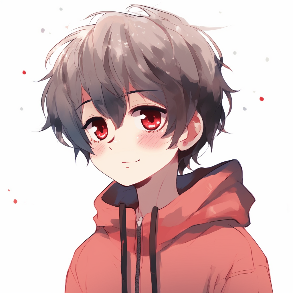 Anime boy with shining eyes, high contrast highlights, and detailed hair. cute anime pfp ideas anime pfp