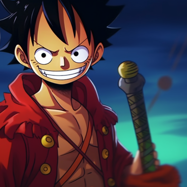 Luffy and Zoro in Halloween costumes, artistic shading and bold colors. unique luffy and zoro halloween theme pfp pfp for discord.