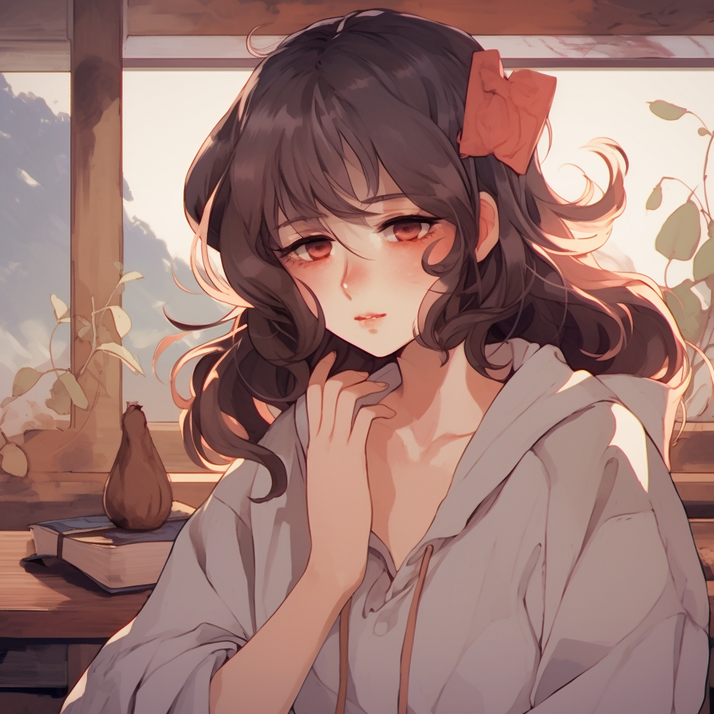 Classic shōjo character aesthetics and vintage coloring anime vintage pfp