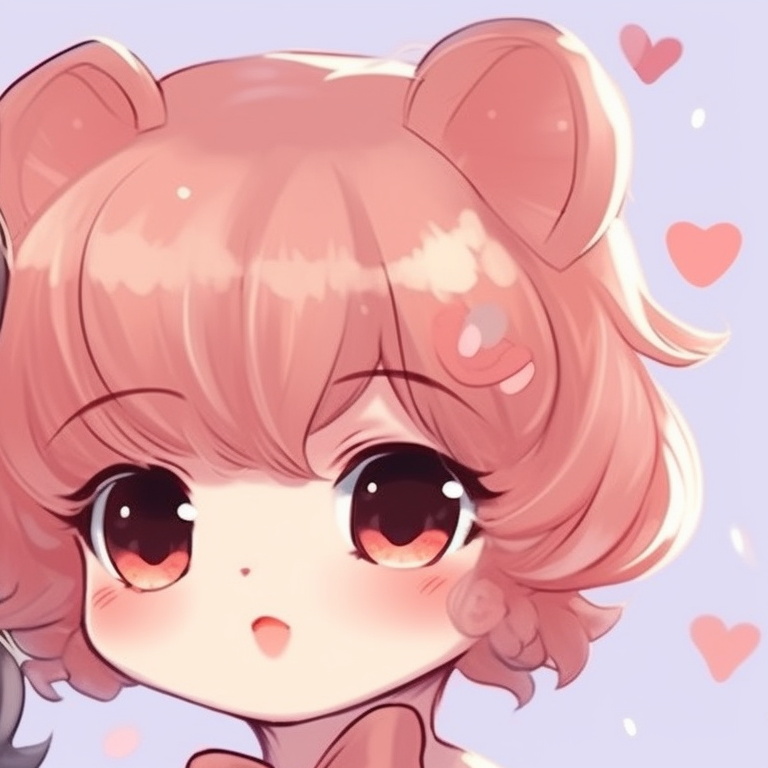 Two characters sharing a pastel-colored bubble, fine detailing on their matching outfits. super cute matching pfp for twins pfp for discord.