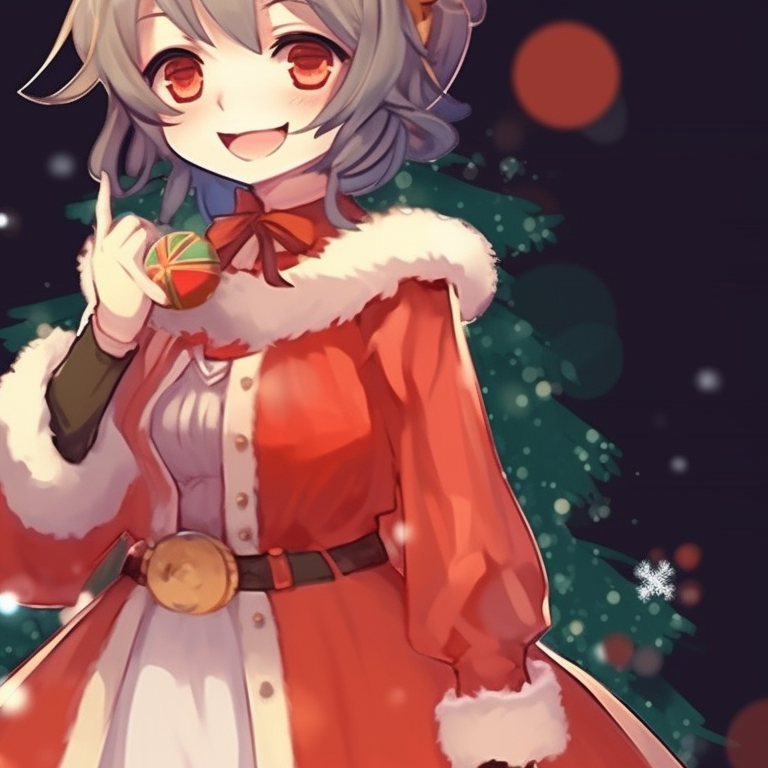 Two characters riding a reindeer sleigh, clear night sky background, expressions of excitement and wonder. versatile christmas pfp for discord pfp for discord.