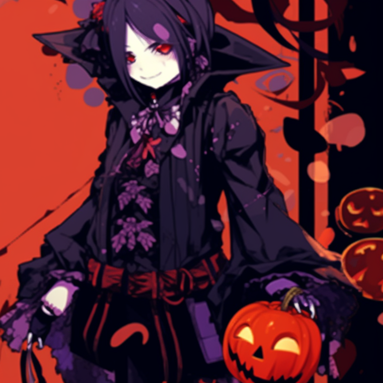 Two characters, minimalistic style and high contrast, both shrouded in shadowy capes. matching anime pfp gif halloween theme sets pfp for discord.