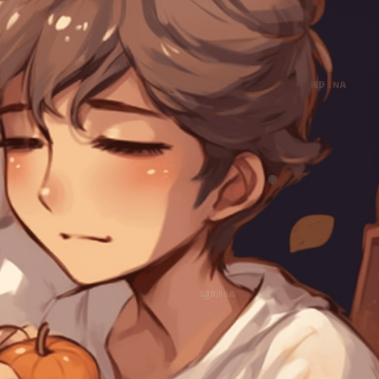 Milk and Mocha sharing an affectionate moment, frost rimming the image with chilling tones of blues and whites. milk and mocha themed pfp pfp for discord.