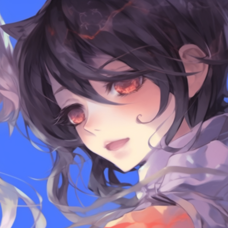 Two characters, one repesenting darkness and the other light, ghostly outlines and contrasting auras. halloween-inspired anime matching pfps pfp for discord.