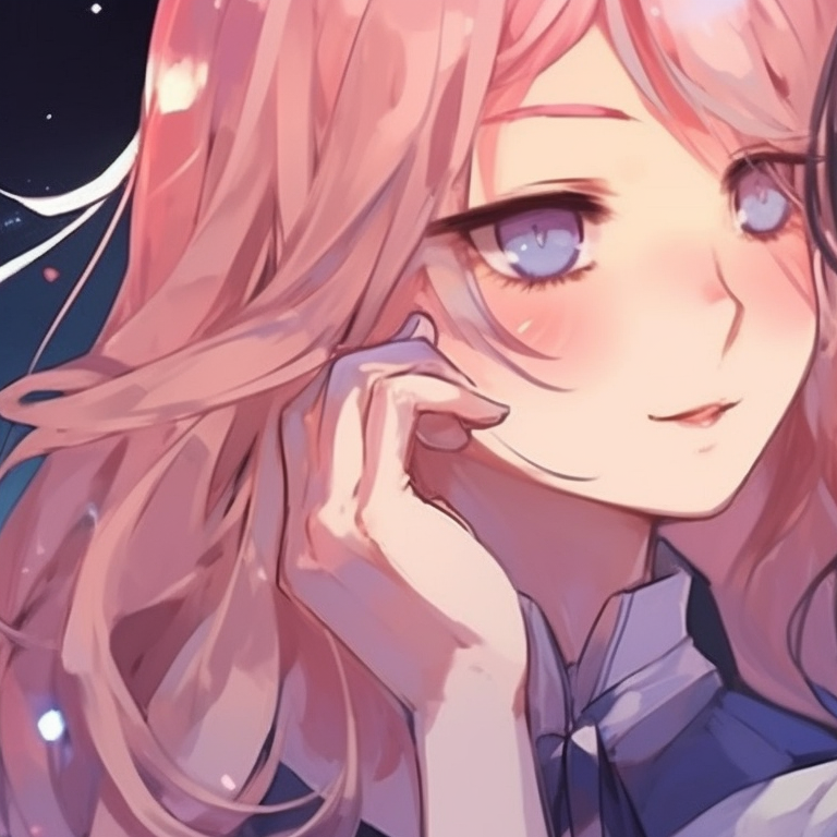 Two characters surrounded by cherry blossom petals, soft pinks and whites, intricate hair ornaments. matching pfp for besties aesthetic pfp for discord.