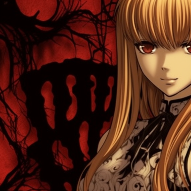 Characters set against a gothic backdrop, heavy use of purples and blacks. misa amane matching spooky outfits pfp for discord.