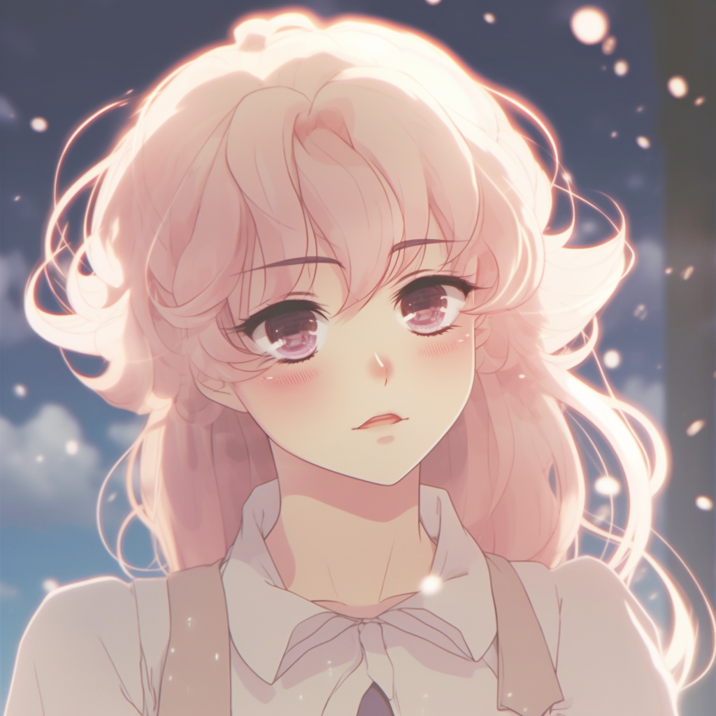 Close-up image of Sailor Moon, soft color palette and intricate linework. aesthetic cute anime pfp anime pfp