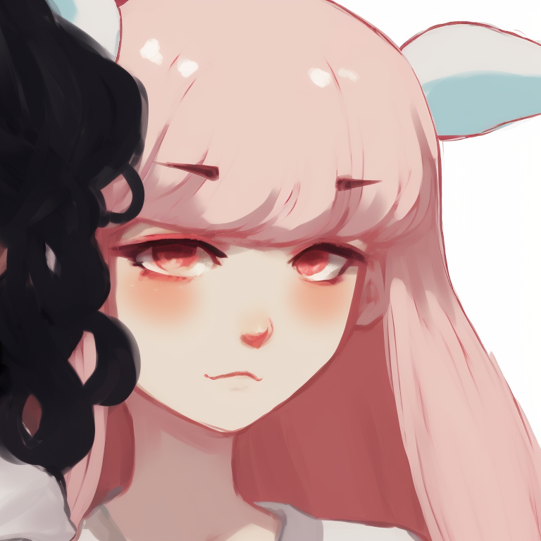 Two characters with daydreaming expressions, rich with pastel color schemes. cool memcchi matching pfp pfp for discord.