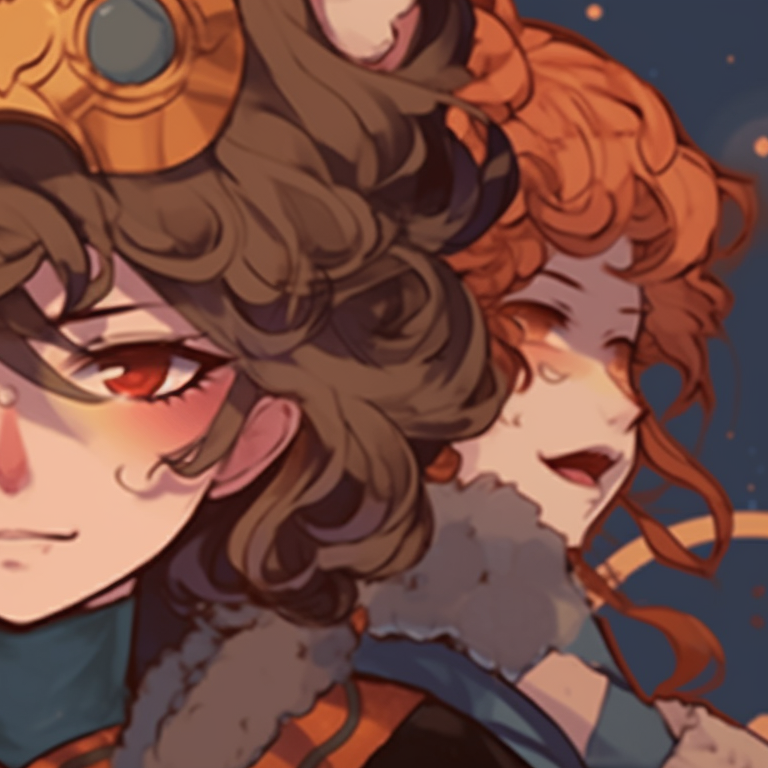 Three characters, pastel dream colors and illusionary elements. creative trio matching pfp pfp for discord.