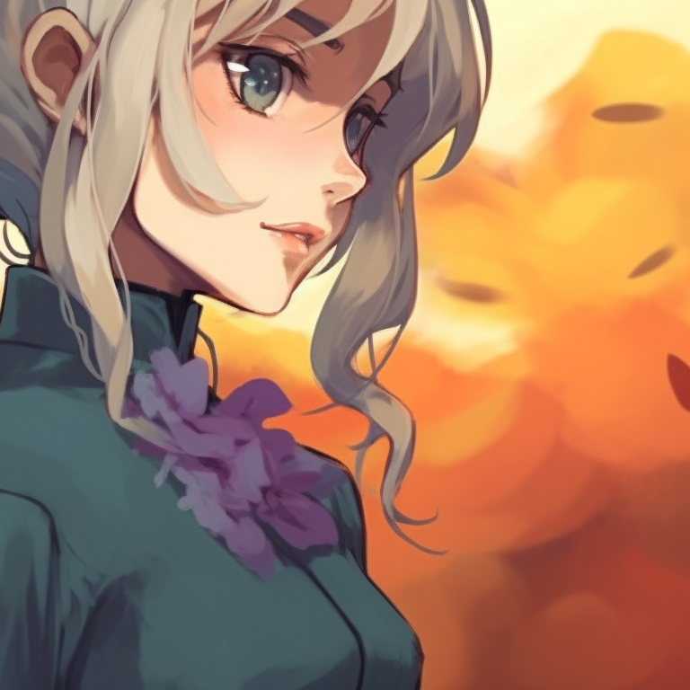 Howl in bird form with Sophie, intense color contrasts and elements of horror howl's moving castle halloween matching pfp ideas pfp for discord.