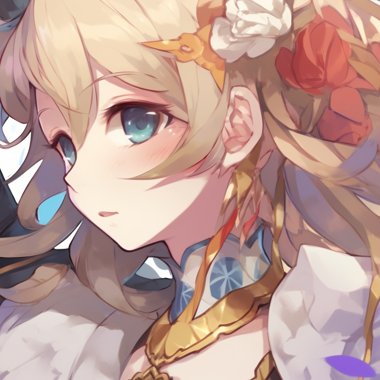 Two Genshin characters at sunset, warm colors being the major theme, showcasing the city of Mondstadt in the background beautifully crafted genshin matching pfp pfp for discord.