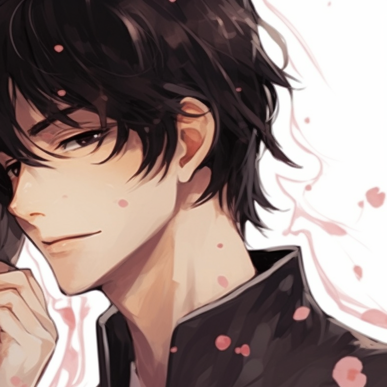 An emotional embrace between two characters, practised shading and intense gazes. manga themed couple pfp matching pfp for discord.