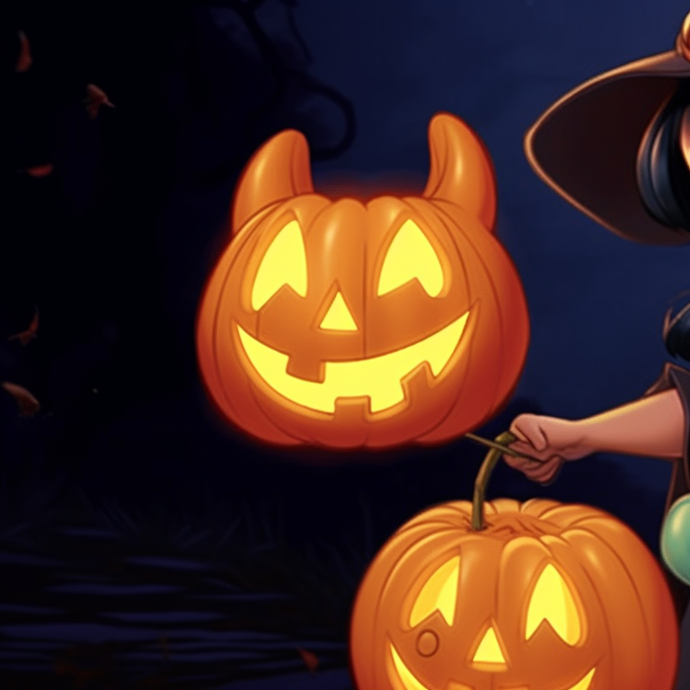 Jack Skellington and Sally, Tim Burton's style with dramatic shadows, wearing Halloween costumes. classic disney halloween matching pfps pfp for discord.