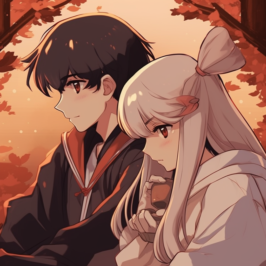 Inuyasha protecting Kagome, shows the primal strength and protective nature of Inuyasha. matching anime pfp for couples