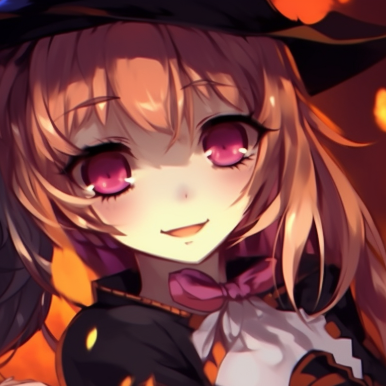 Two characters shrouded in shadow, accented with glowing eyes and a mysterious ambiance. unique matching pfp for discord halloween theme pfp for discord.