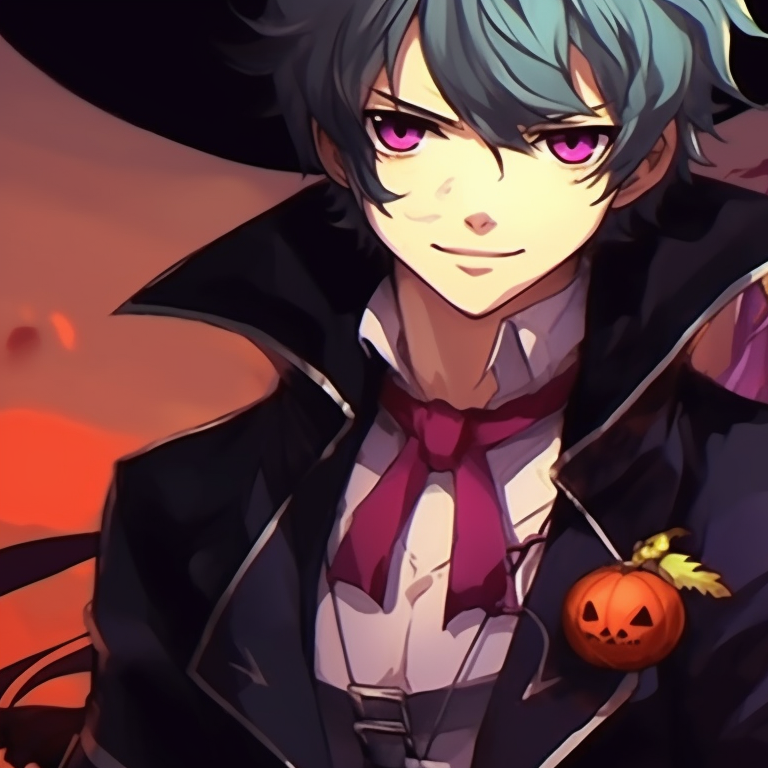 Two characters dressed in ghostly costumes, transparent elements and eerie green color scheme. halloween theme matching pfp for boyxboy pfp for discord.