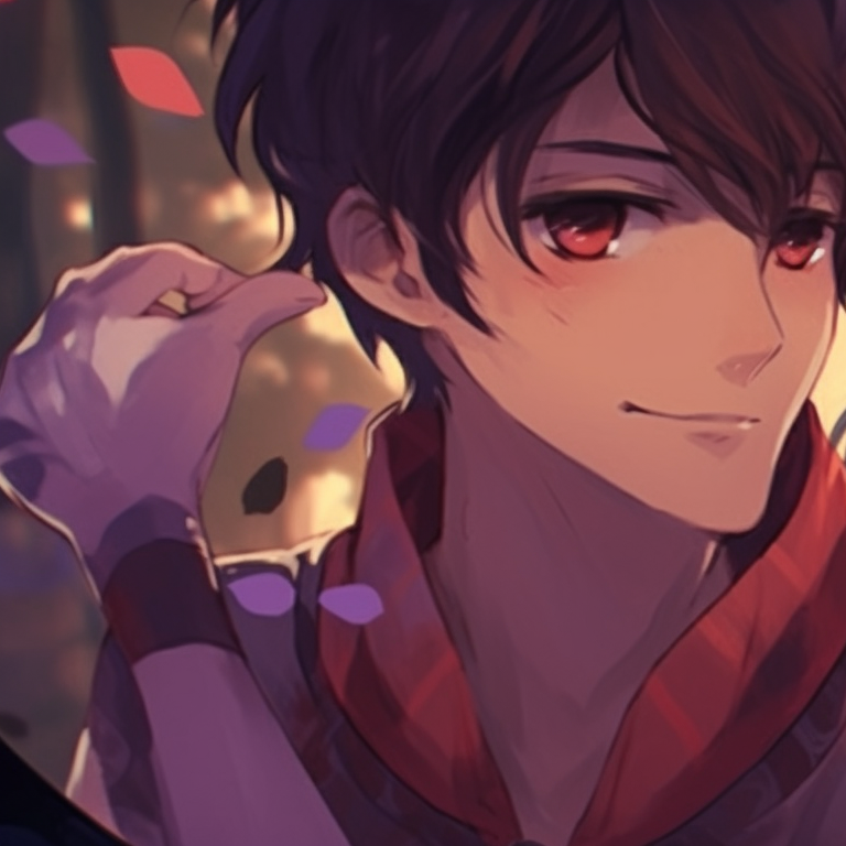 Two adventurers in comfortable medieval outfits, one with a map and the other with a compass, in front of a fantasy landscape. fantasy-themed cute couple matching pfp pfp for discord.