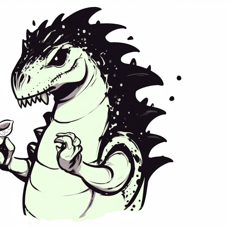 A pair of dinosaur characters in classic witch and warlock garb, saturated colors and whimsical style. artistic dino matching pfp halloween theme pfp for discord.