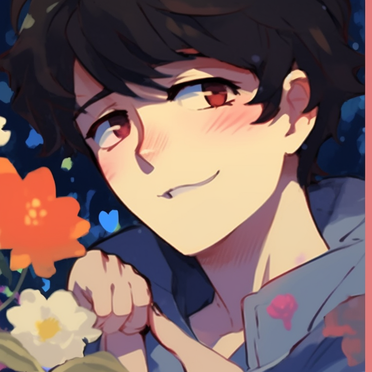 Two characters by the beach, cool palette with playful patterns. cute cartoon couple matching pfp ideas pfp for discord.