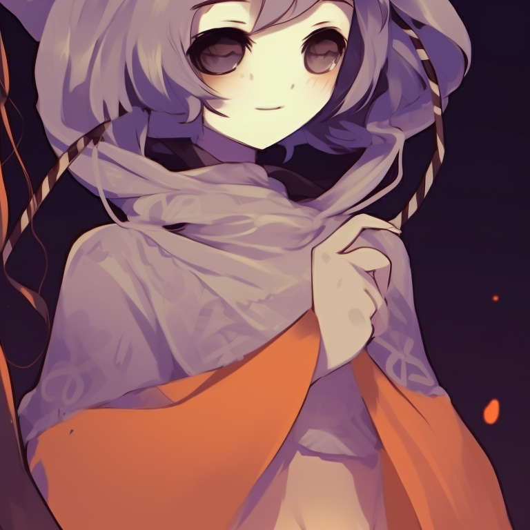 Two characters in witch and warlock outfits, vibrant hues and spooky scenery. fresh couples matching pfp halloween theme designs pfp for discord.