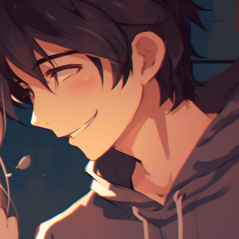 Two characters with contrasting elements, dynamic poses, intense colors and expressions. anime couples matching pfp with cool art styles pfp for discord.