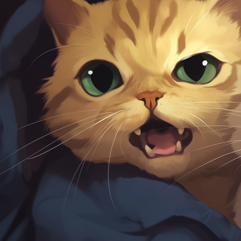 Two anime cats engaged in mischievous play, earthly tones and dynamic curvature. humorous cat matching pfp pfp for discord.