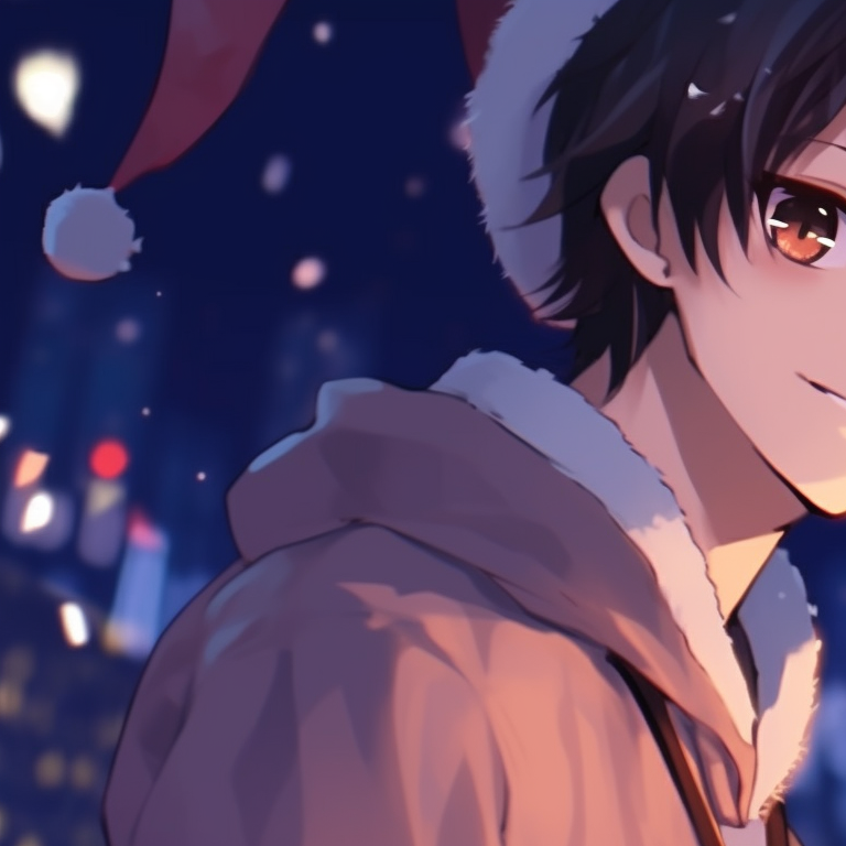 Two characters in elf hats, preparing gifts, vibrant colors and comedic expressions. unique matching christmas pfp background designs pfp for discord.