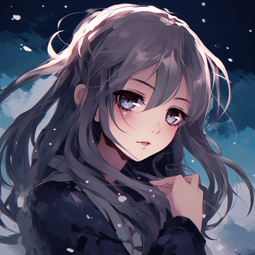 Anime girl with stars in her eyes, dreamy aesthetic with pastel tones. anime pfp girl in aesthetic artHD, free download