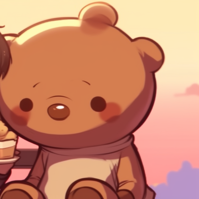 A pair of characters sharing a loving glance, gentle smiles, soft lighting. milk and mocha pfp combinations pfp for discord.