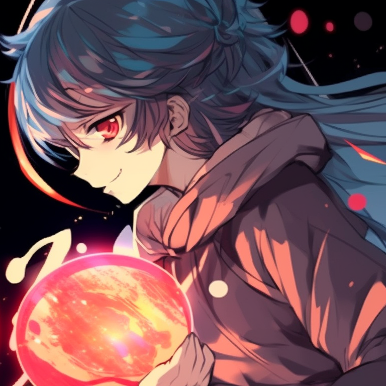 Two characters embodying fire and water elements, intense colors and interconnecting gazes. awesome matching discord pfp ideas pfp for discord.