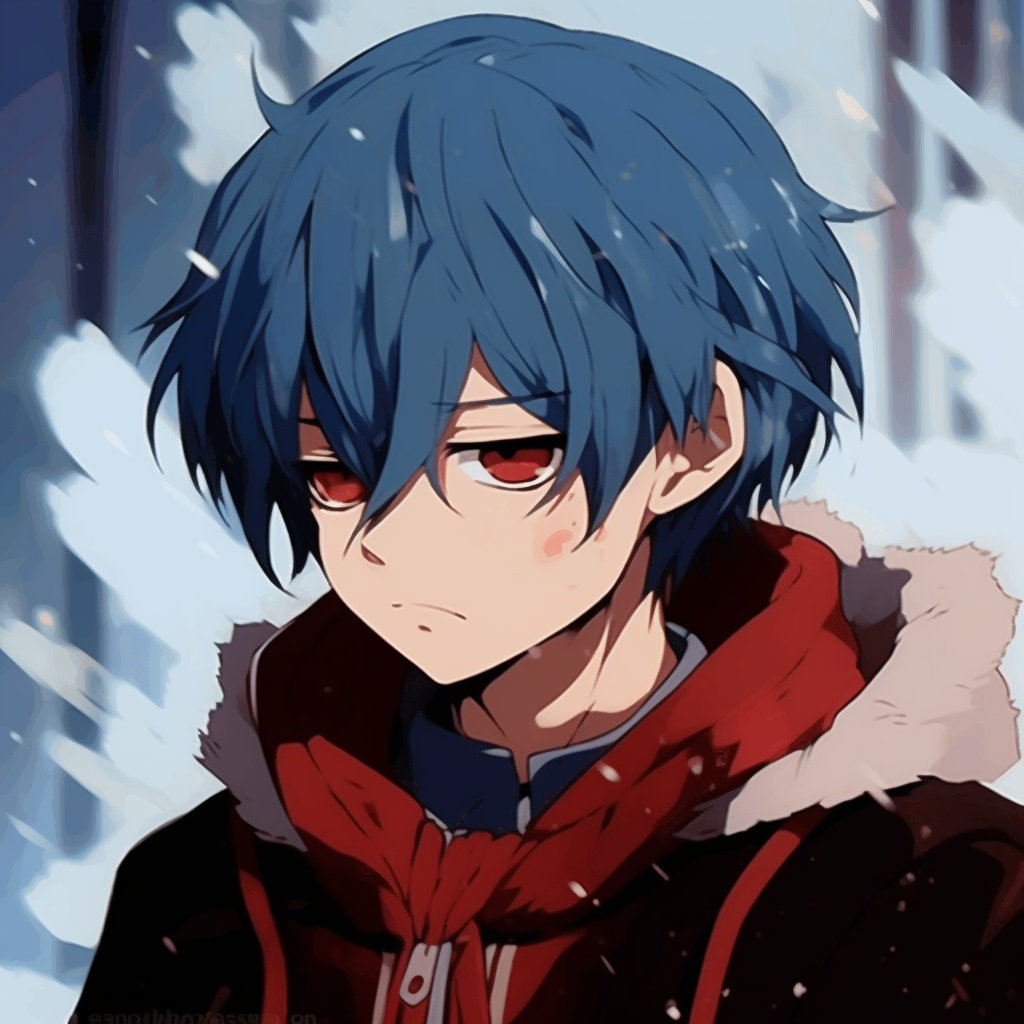 Display of Todoroki's fire and ice powers, dynamic visual appeal, subverting typical fire and ice clichés. captivating anime pfp gifs index
