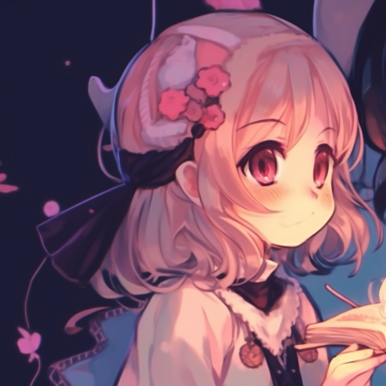 Two characters under a night sky, deep colors and star details, sharing a blanket. cute matching pfp for besties ideas pfp for discord.