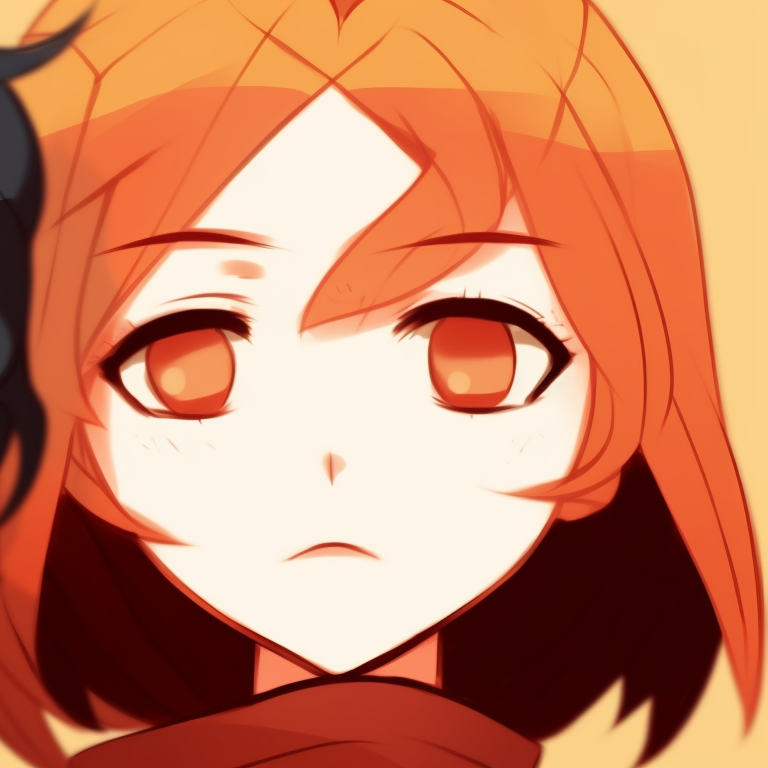 Two memcchi characters, vintage color palette and basic shapes, situated side by side. stylish memcchi matching pfp pfp for discord.