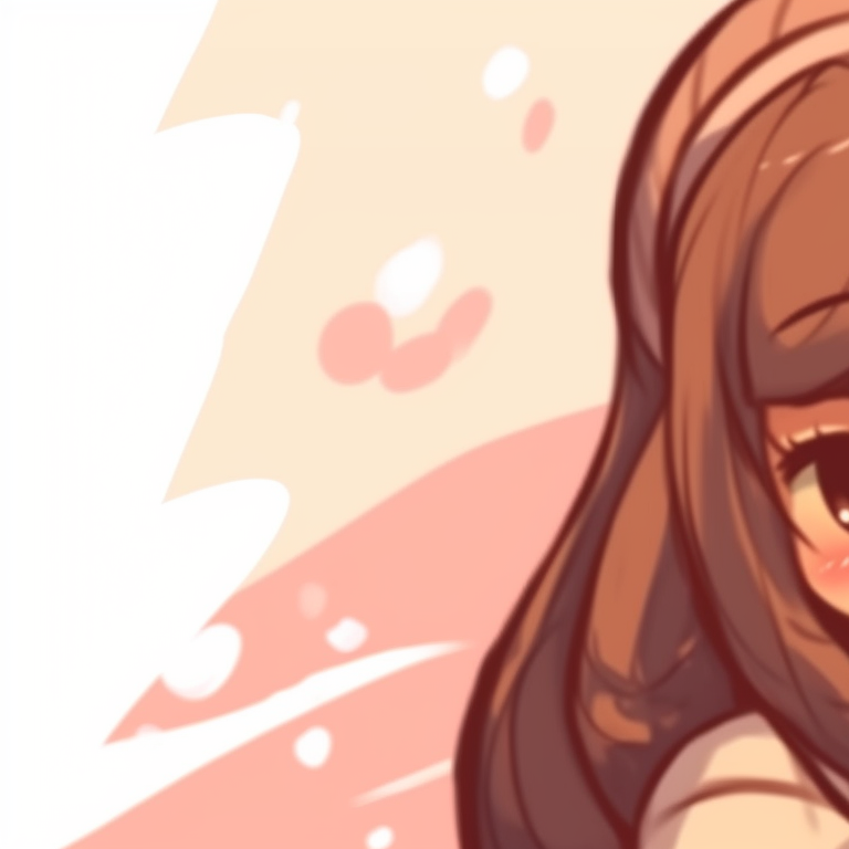 Milk and Mocha nestled together comfortably, muted tones and a feeling of coziness emanating from the image. milk and mocha themed pfp pfp for discord.